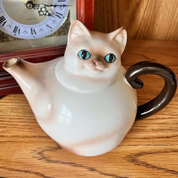 VTG Norcrest Siamese Cat Teapot - Picture 2 of 10
